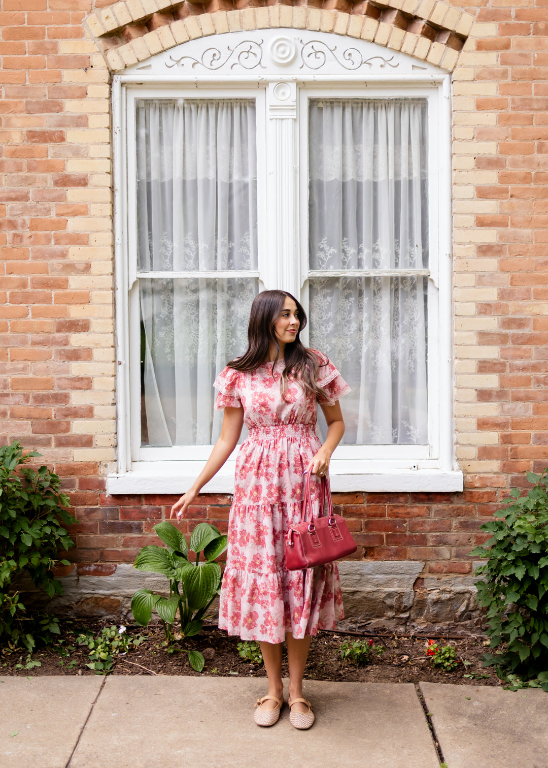 Annette Pink Floral Tiered Dress — Lena & Lou Exclusive | Lena Layne