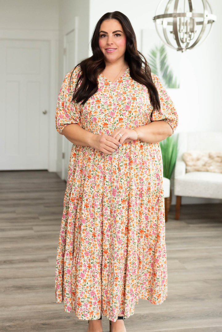 Floral Apricot Clothing Plus Size ASOS LUXE Curve 3D Floral Halter
