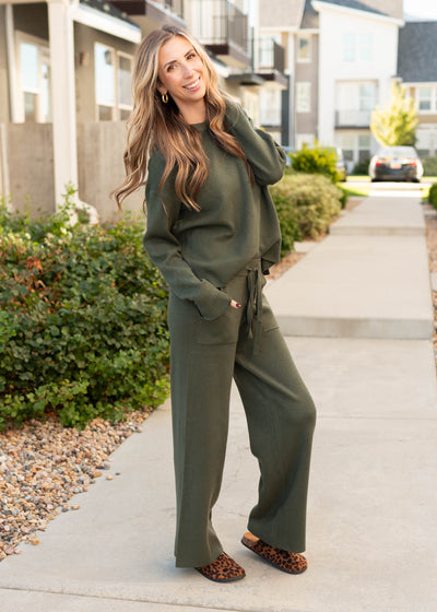 Lexi Forest Green Sweater