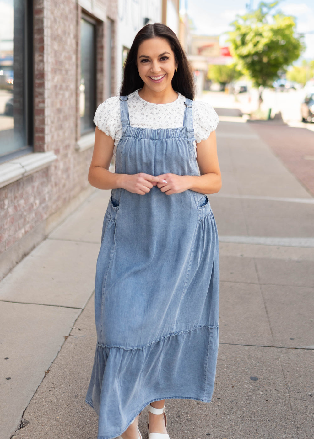 sachin and babi light blue dress 15 Crochet Long Sleeve Winter Dresses main image 1