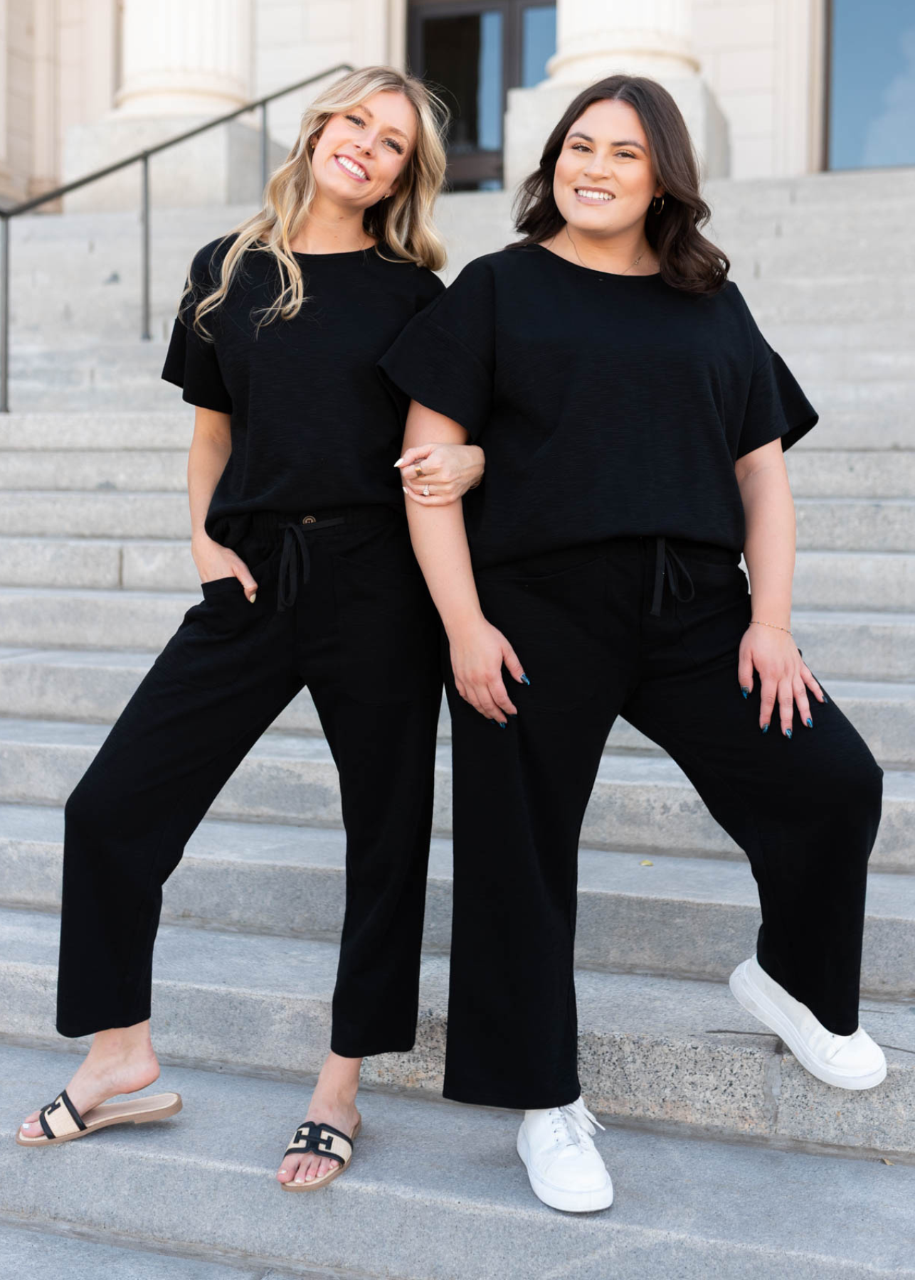 Lillian Black Knit Top
