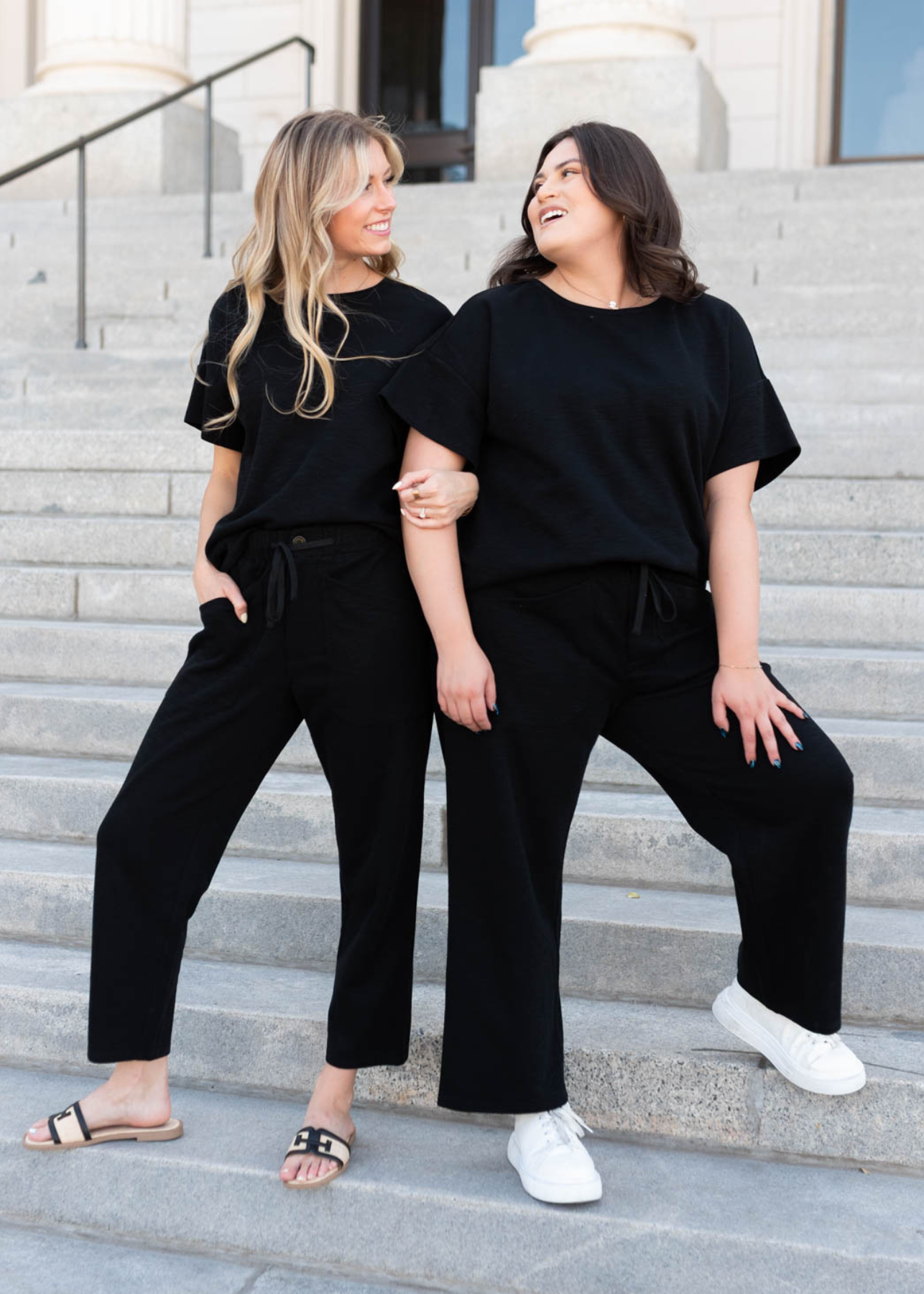 Lillian Black Knit Top