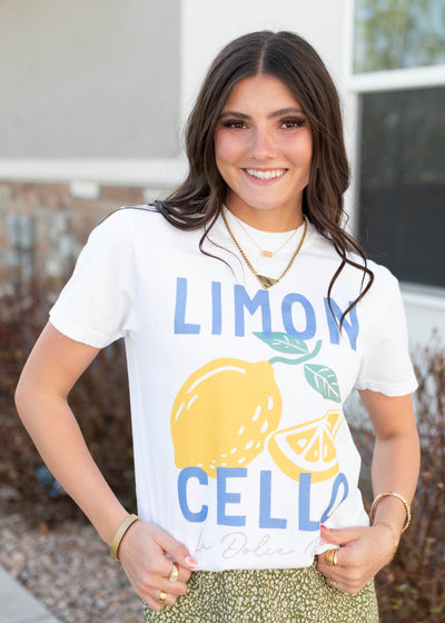 LImon cello graphic tee with short sleeves