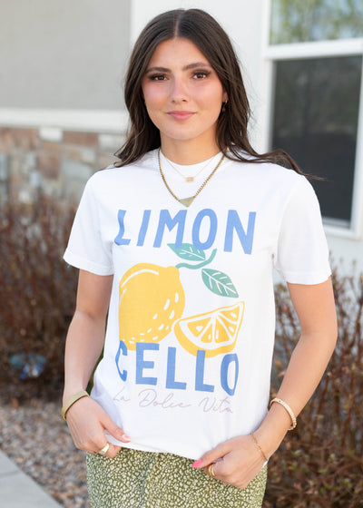 Short sleeve limon cello graphic tee