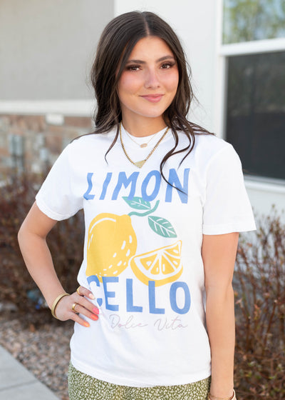 LImon cello graphic tee