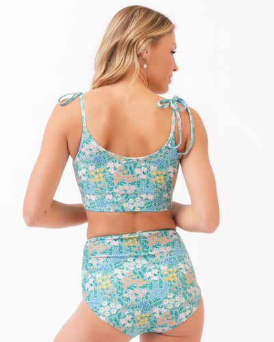 Little Meadow / Emerald Reversible Ultra High-Waist Bottom
