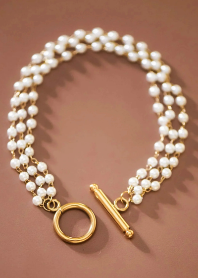 18K pearl braclet