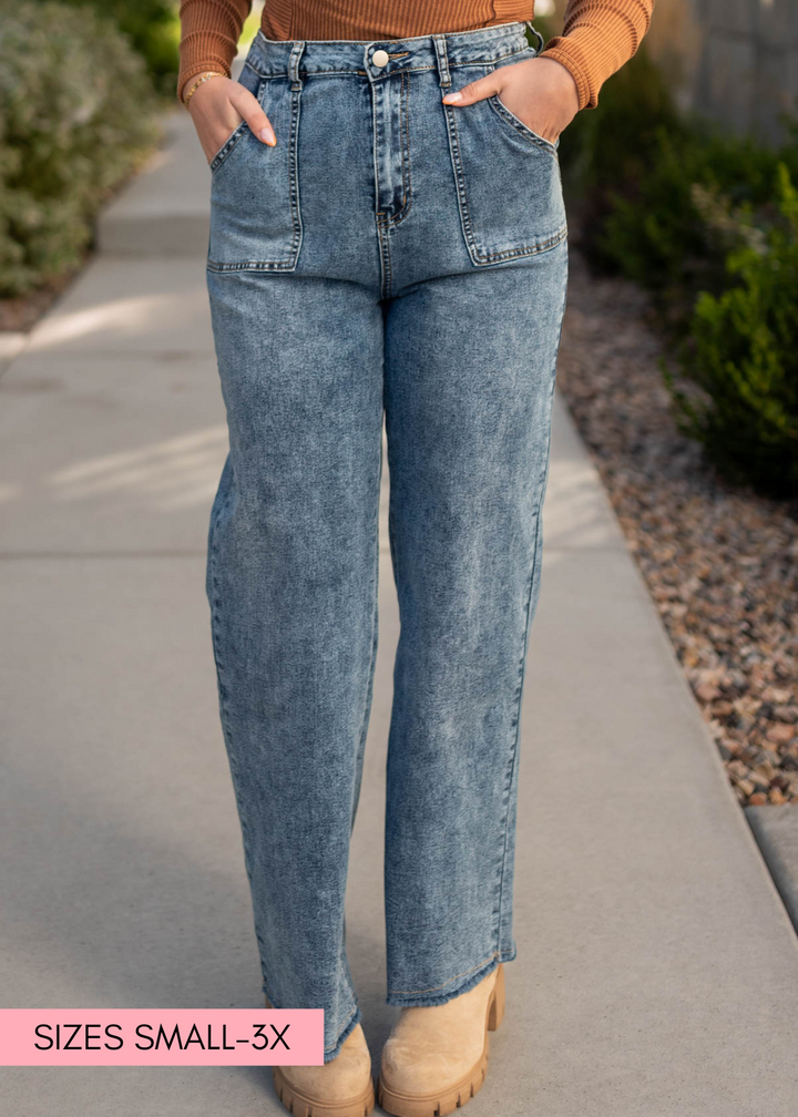 Lora Washed Wide Leg Pants Polagram – My Sister's Closet
