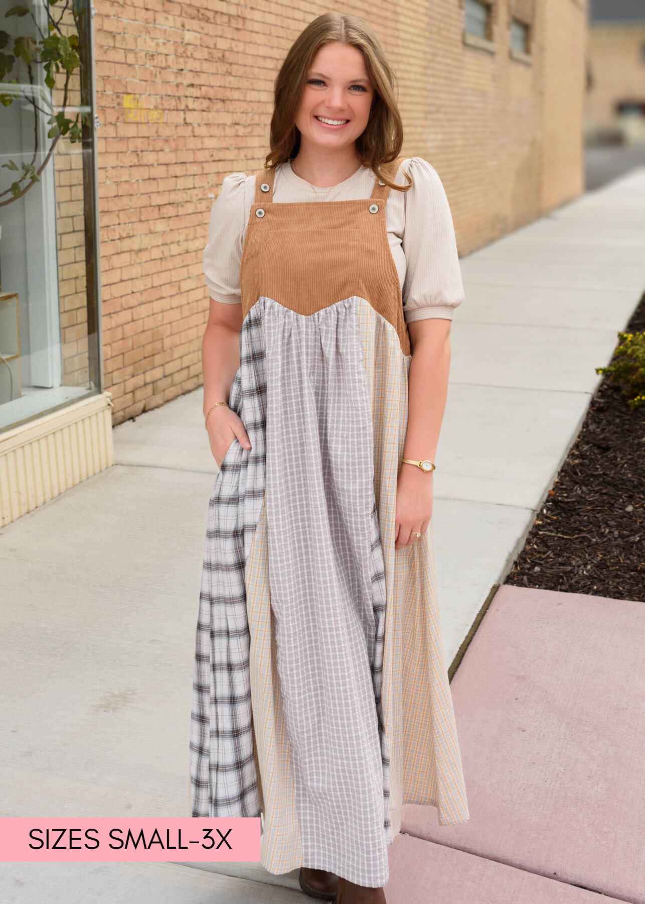 Lucy Patchwork Overall Dress