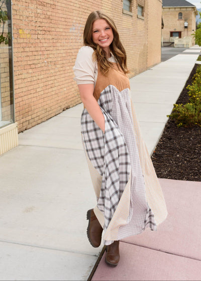 Lucy Patchwork Overall Dress