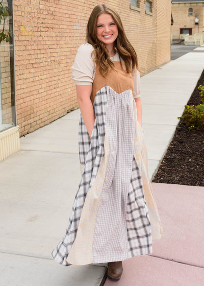 Lucy Patchwork Overall Dress