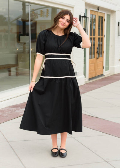 Maddie Black Tie Dress