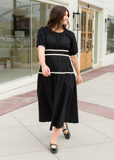 Maddie Black Tie Dress