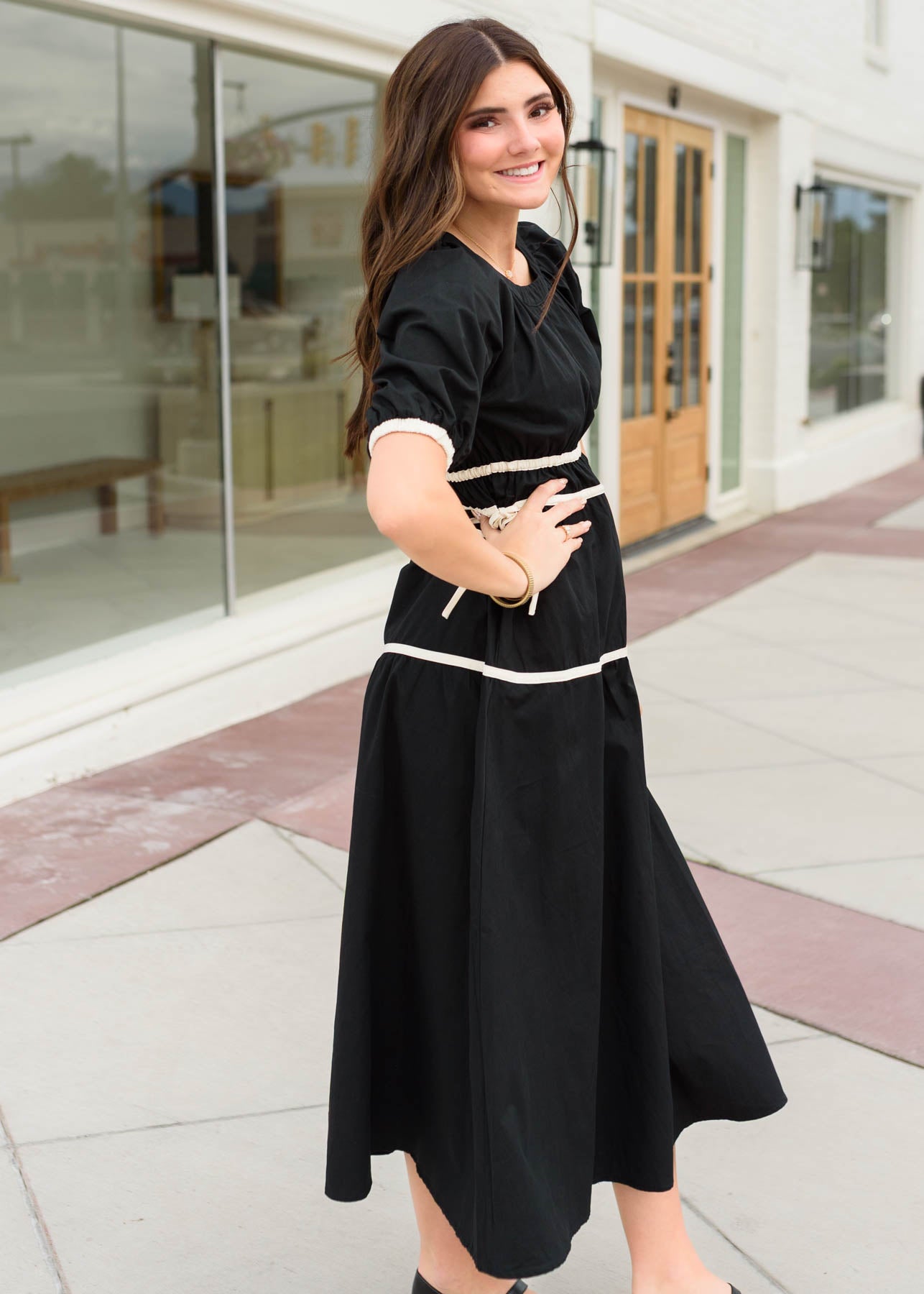 Maddie Black Tie Dress