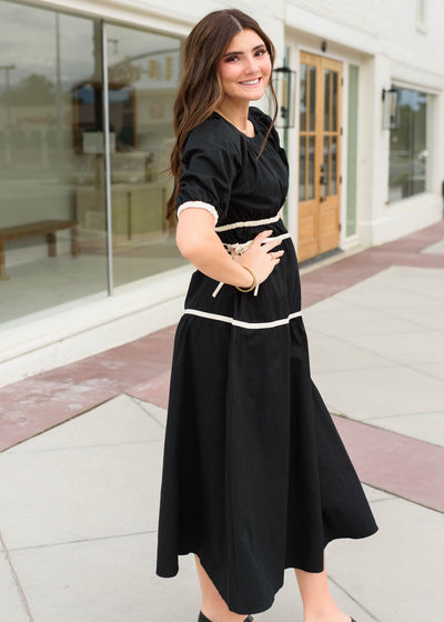 Maddie Black Tie Dress