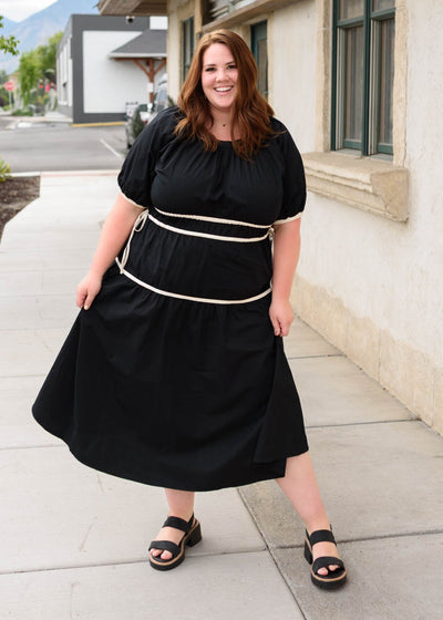 Maddie Black Tie Dress