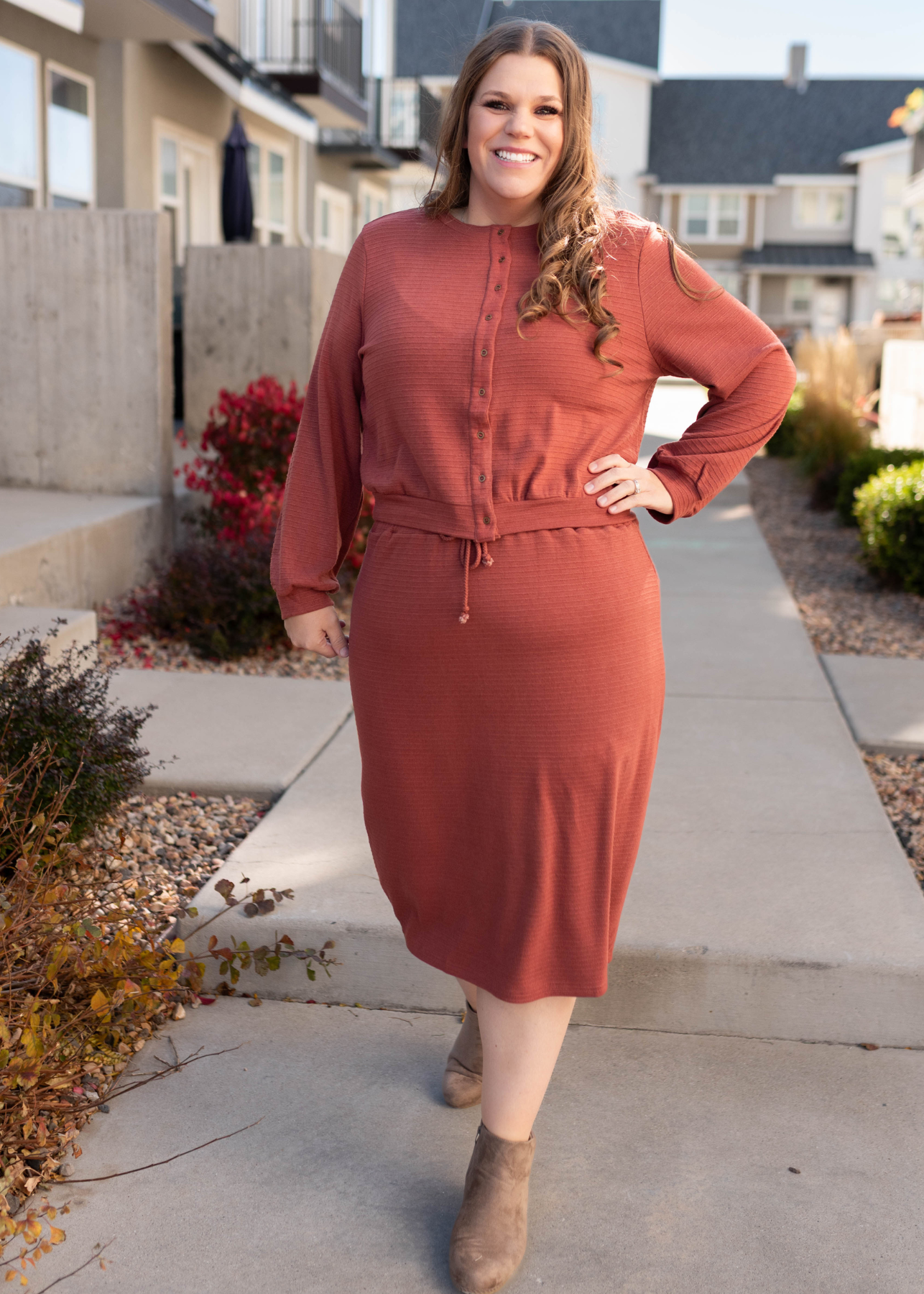 Maggie Burnt Sienna Cardigan