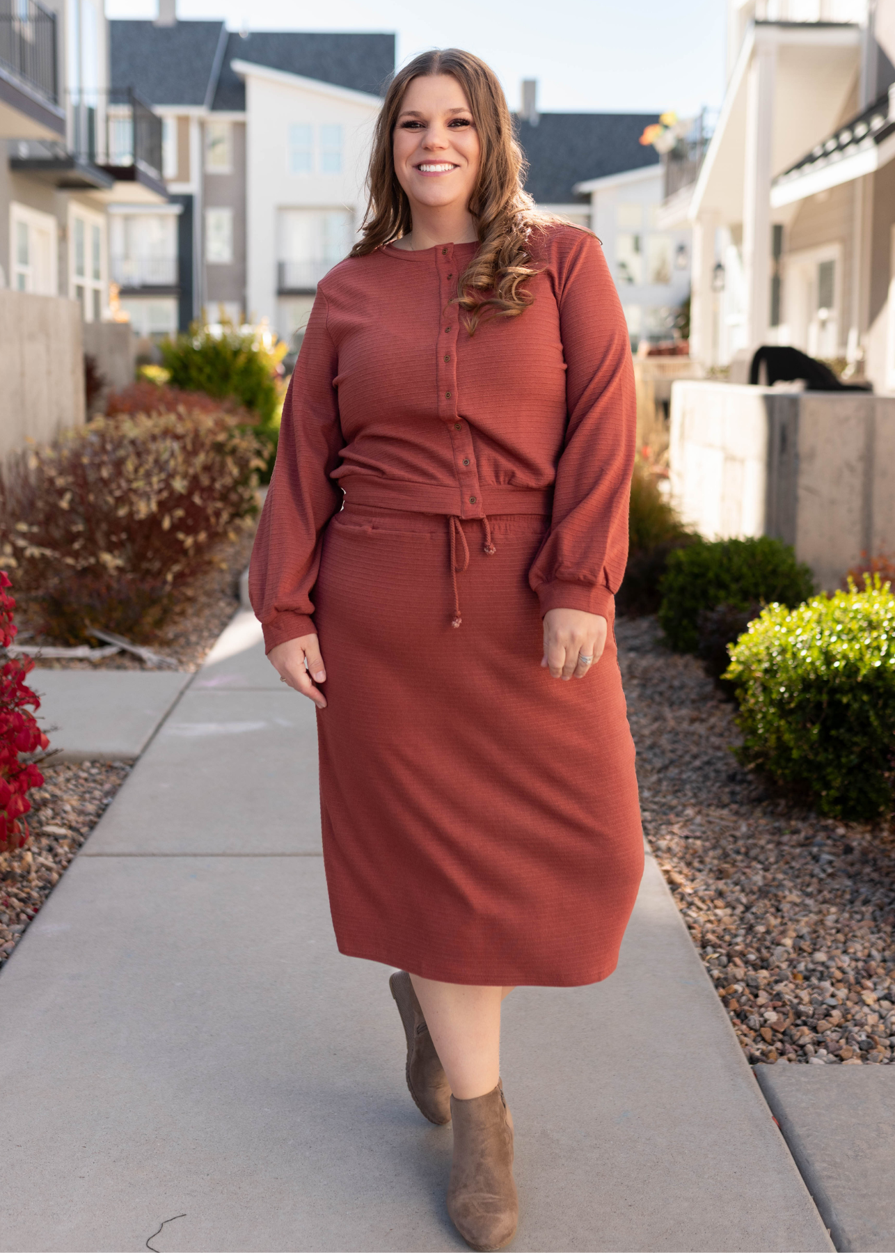 Maggie Burnt Sienna Skirt