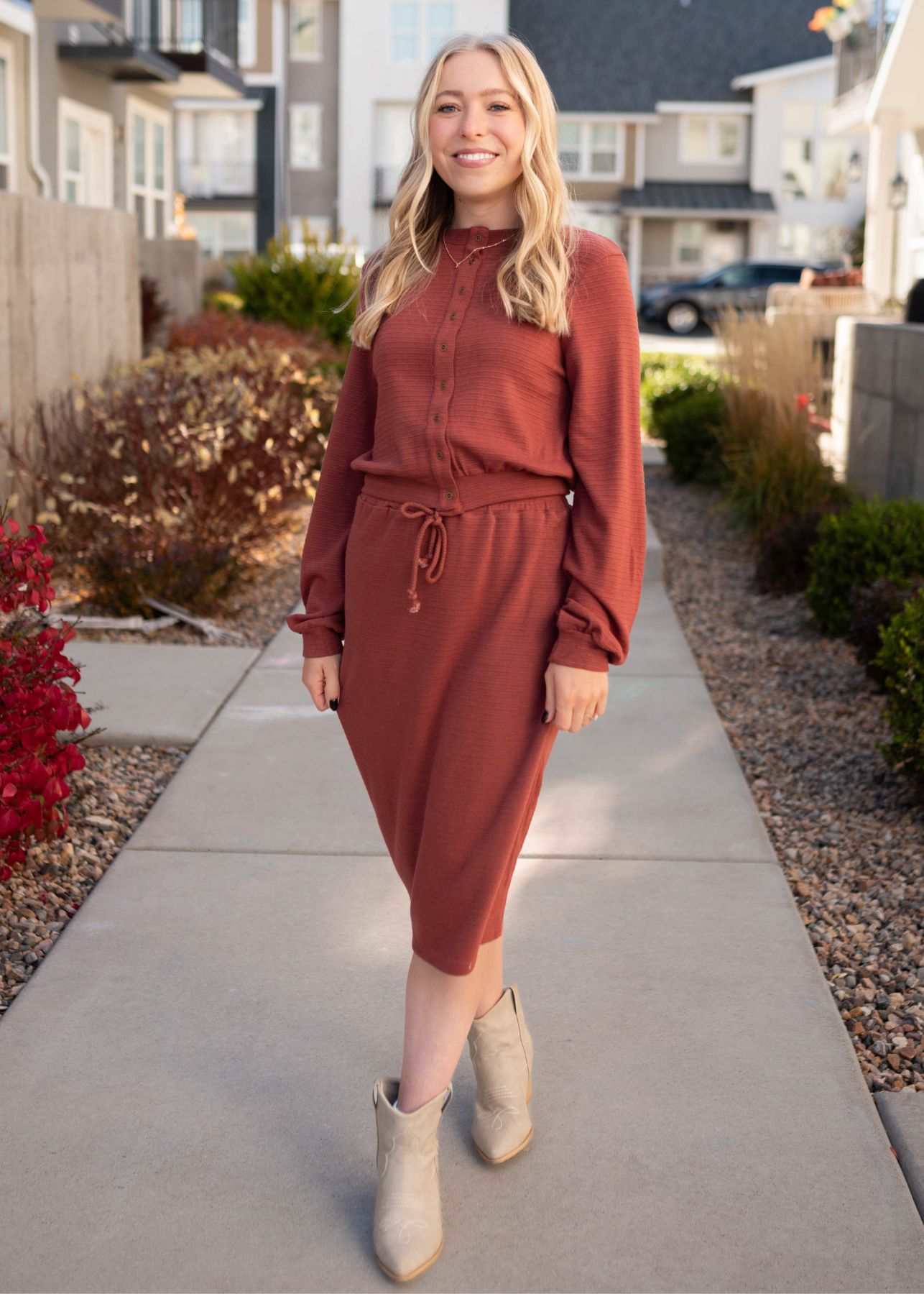 Maggie Burnt Sienna Skirt