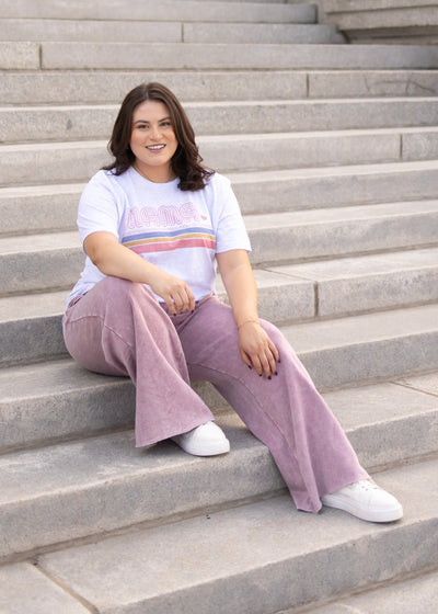 Plus size mama ash grey tee