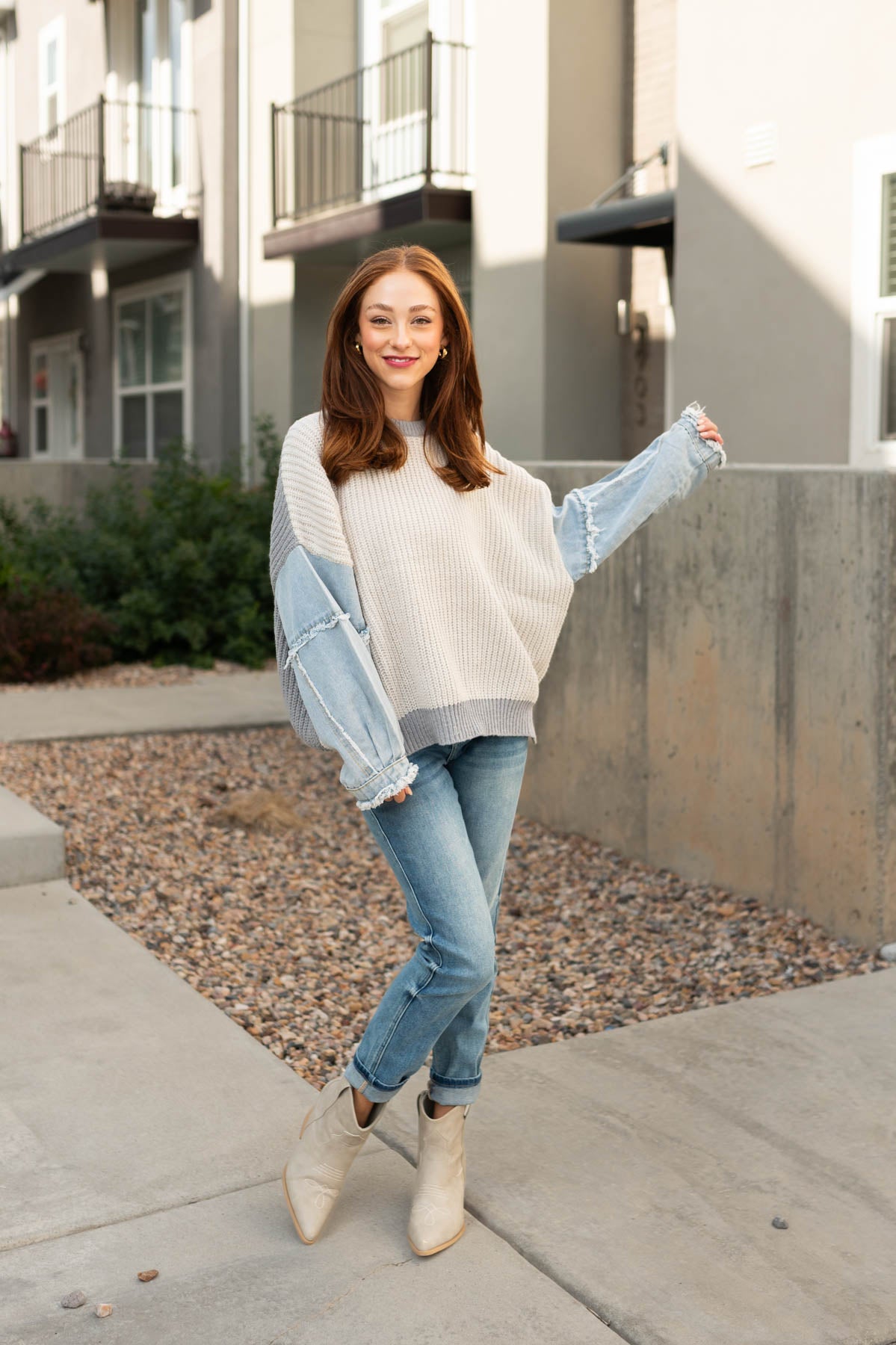 Oversized grey sweater