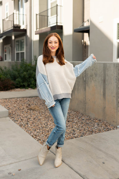 Oversized grey sweater
