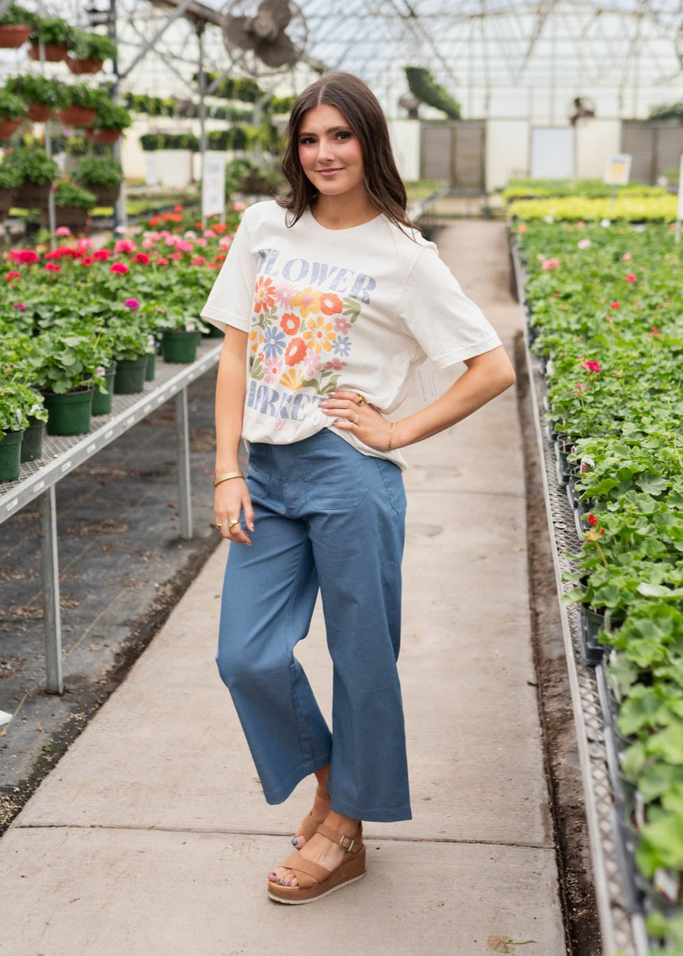 Maribel Cropped Blue Pants