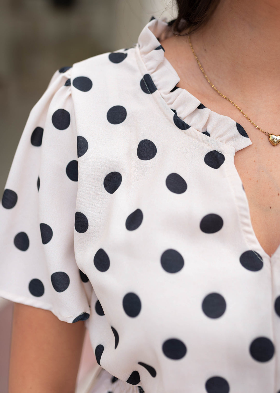 ら*ー様 【レア】POLKA DOT CLUB Apolina Mia Cream Polka Dot Dress | Lena Layne