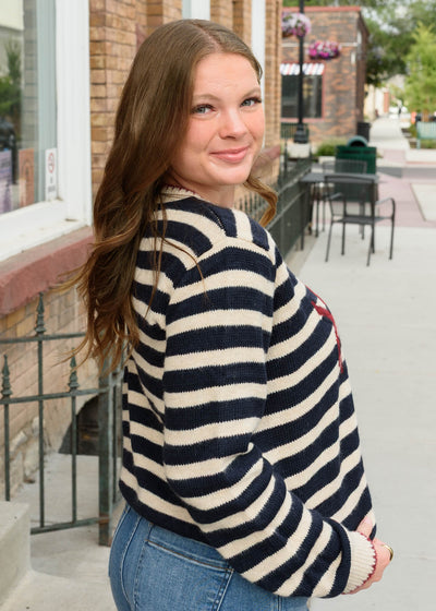 Millie Striped Pattern Sweater