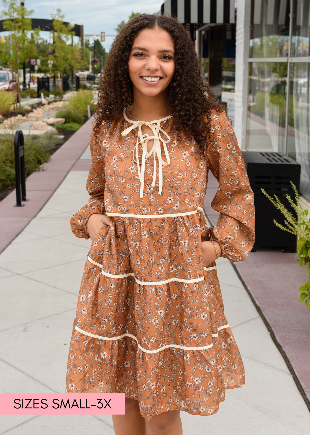 Naomi Ginger Brown Dress