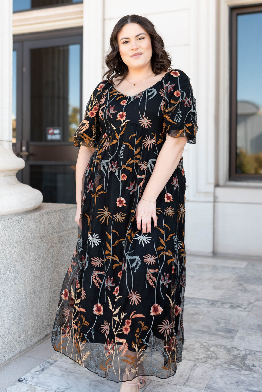 Nicola Black Embroidered Dress Nicola Black Embroidered Dress