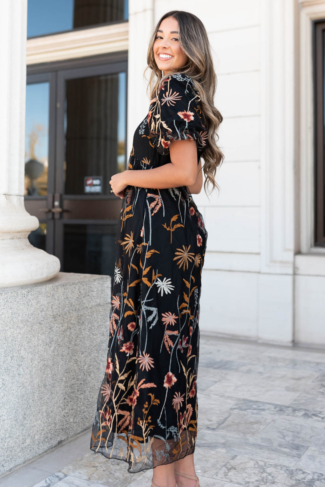 polagram embroidered dress Sofia Olive Embroidered Maxi Dress Polagram – Lena Layne