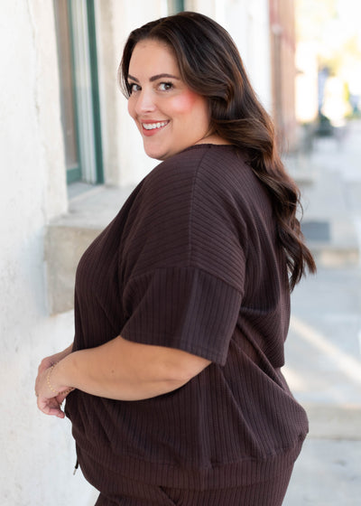 Oaklyn Dark Brown Top