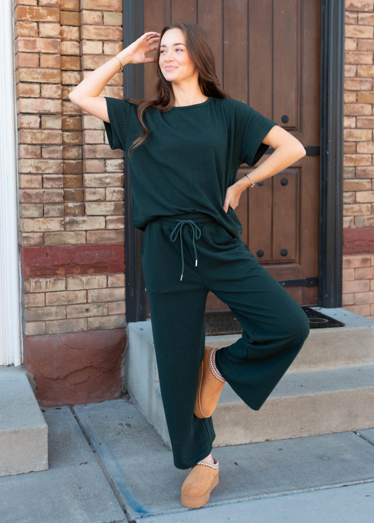 Oaklyn Forest Green Top