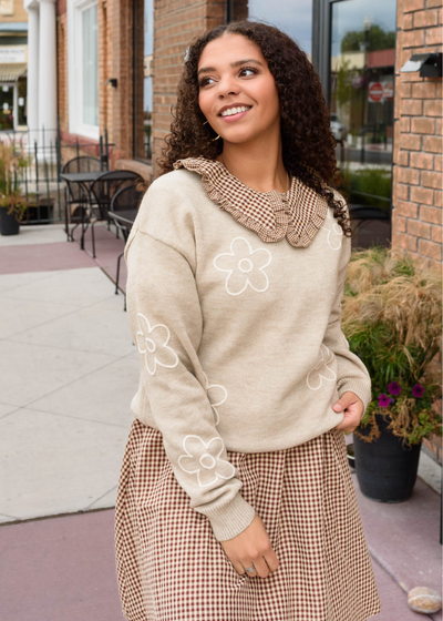 Penelope Brown Gingham Dress