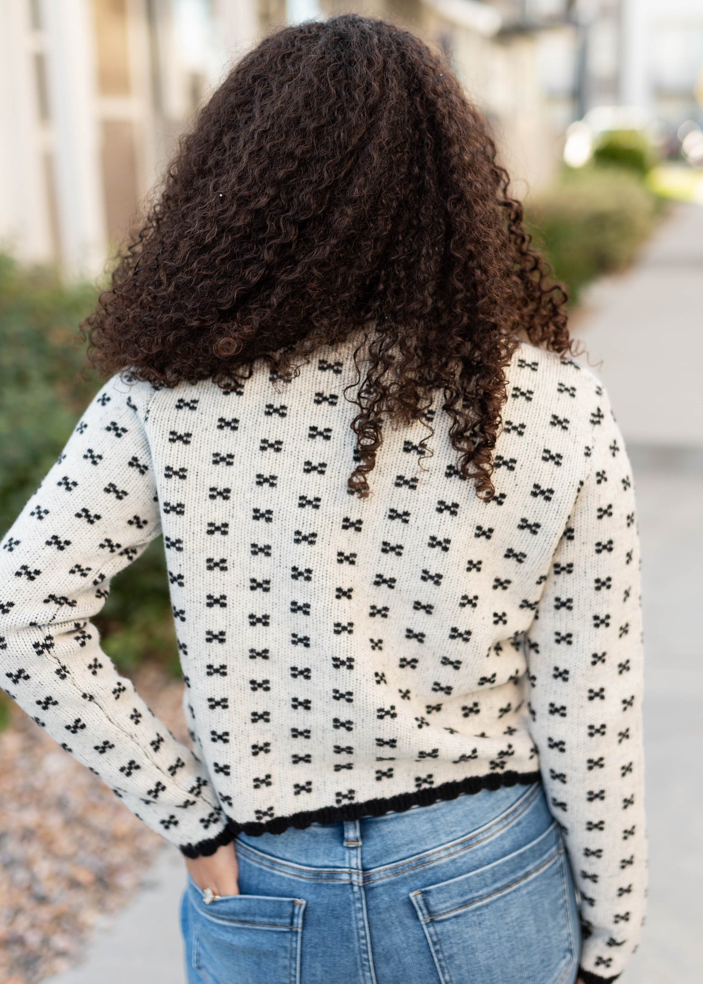 Peyton Black Pattern Cardigan