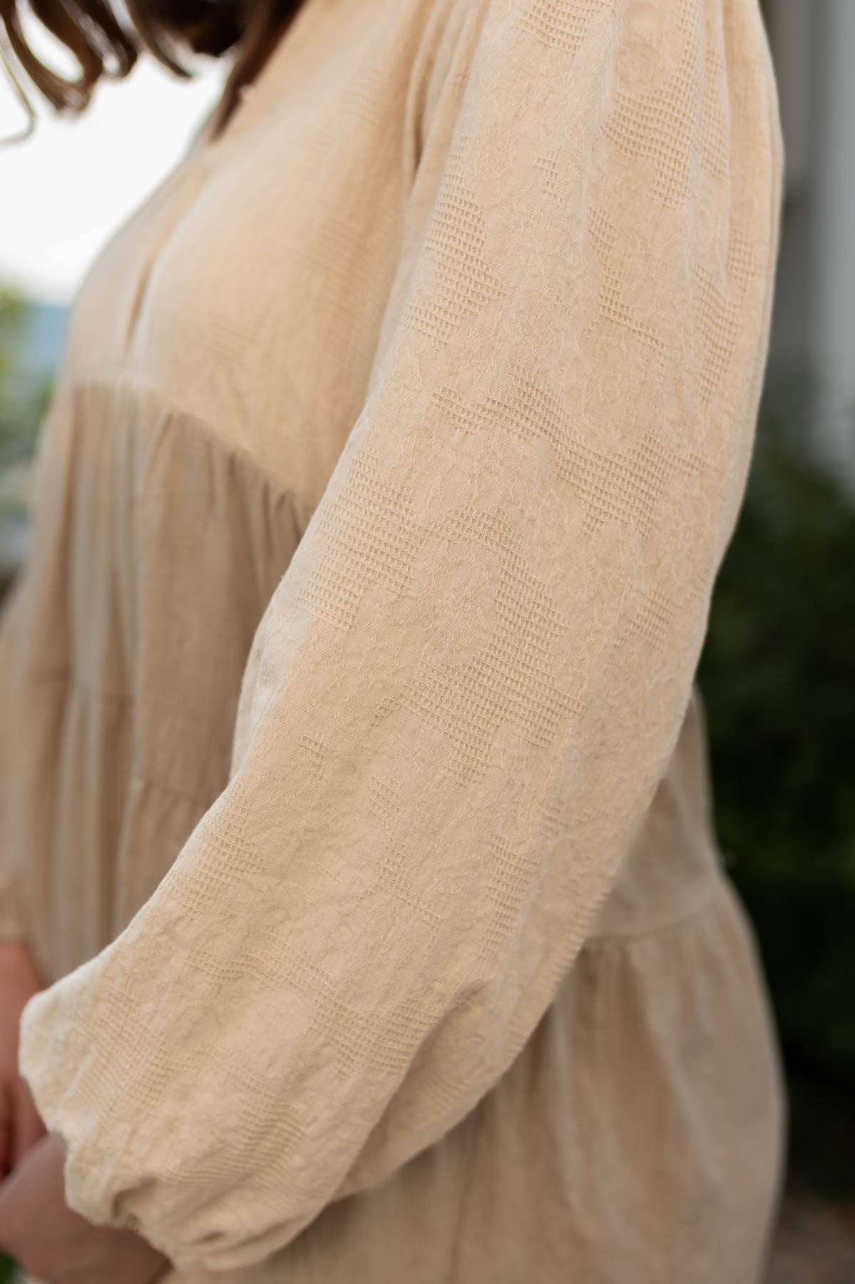 Fabric texture of a stone dress