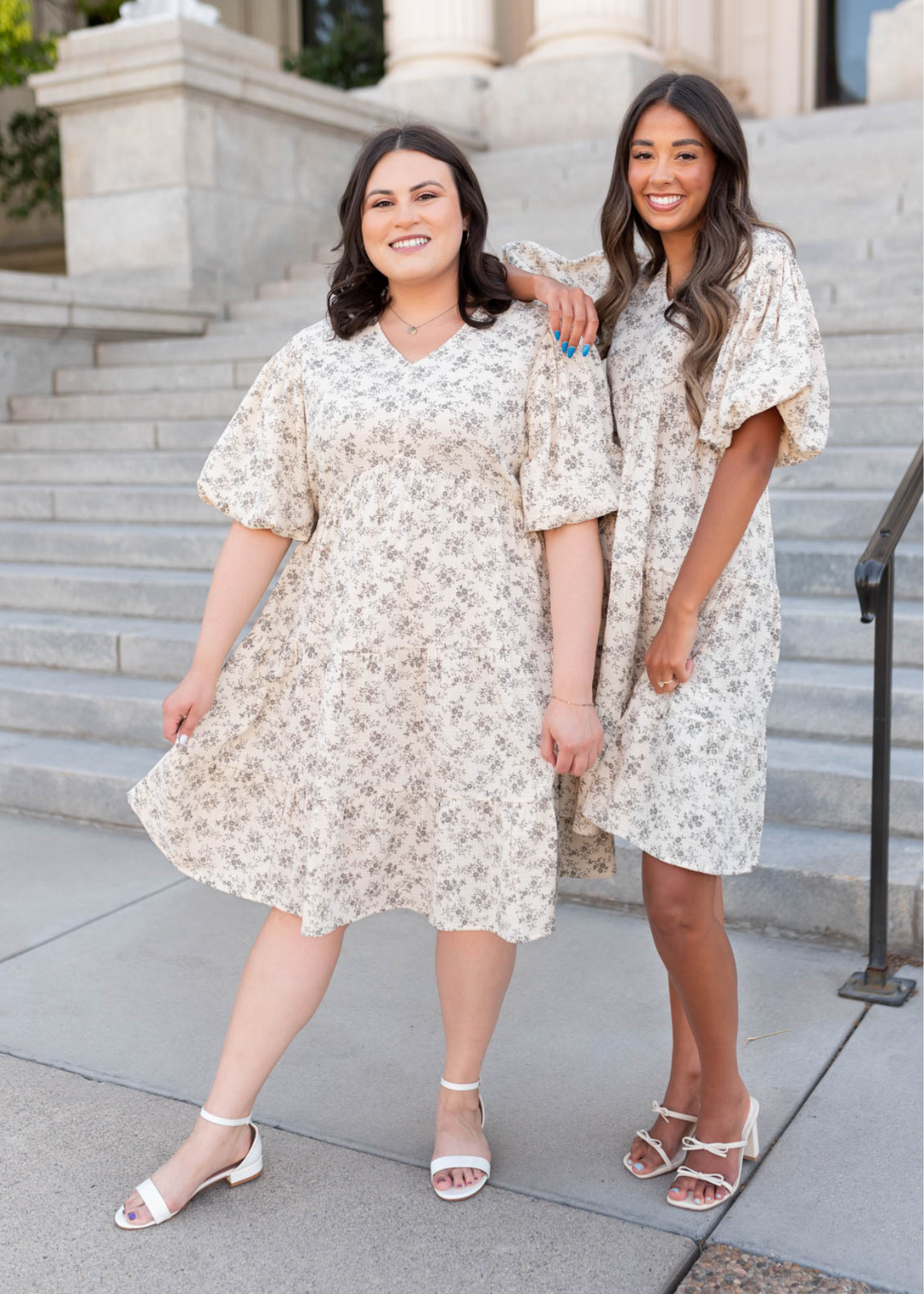 Remie Natural Floral Dress - Floral Dress | Lena Layne