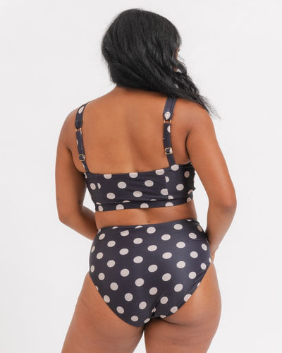 Retro Dot Mid-Waist Bottom