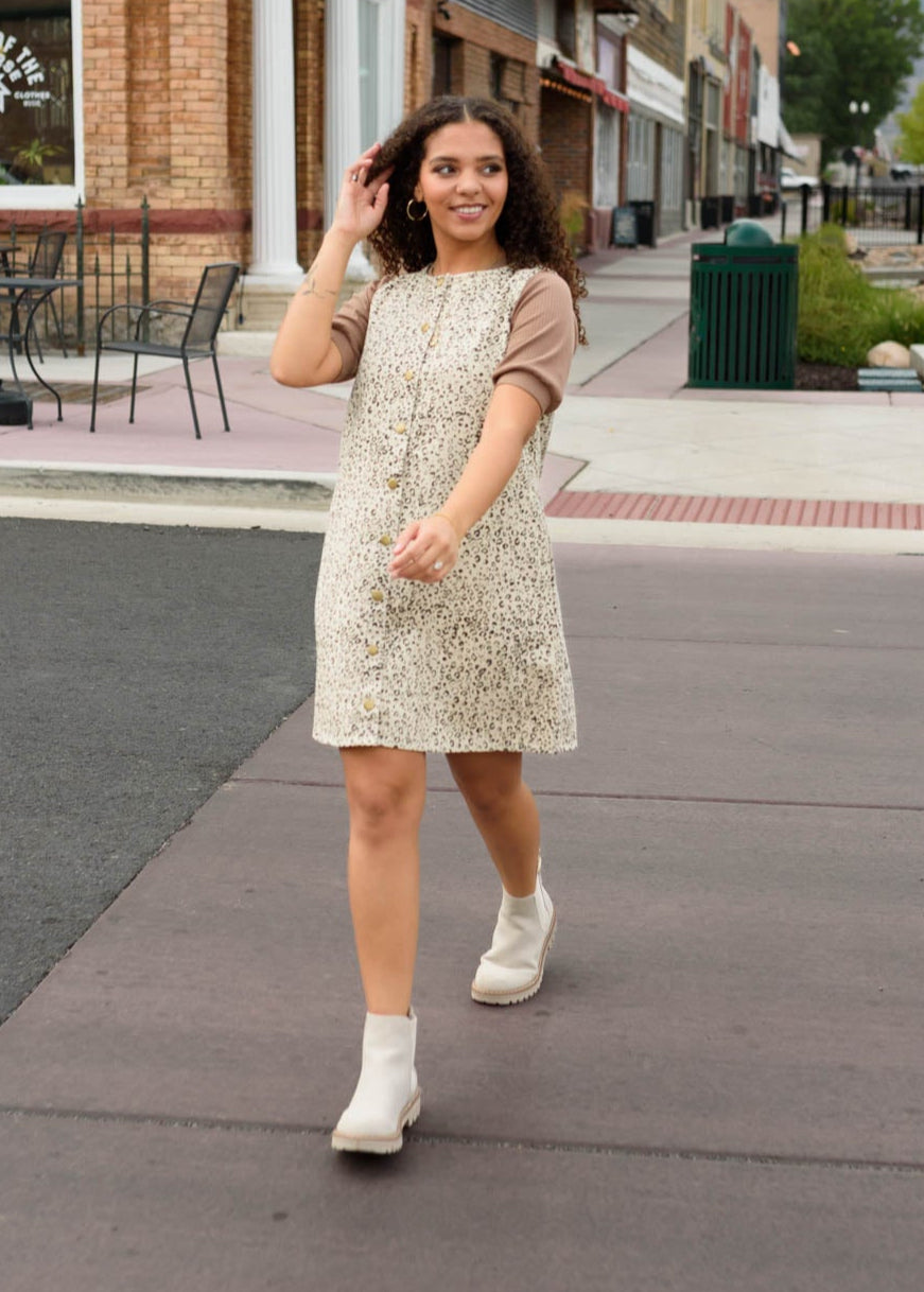 Riley Leopard Print Dress
