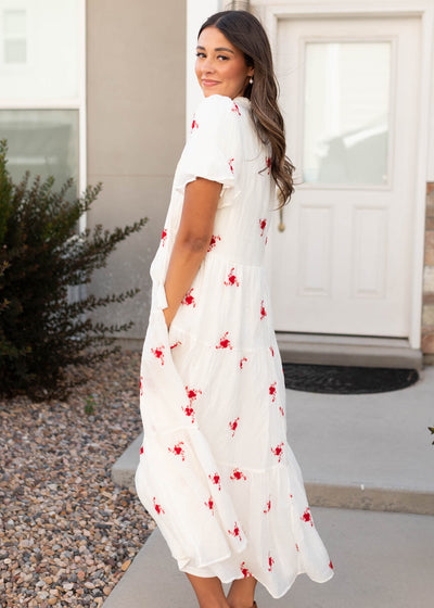 Rosa Ivory Floral Dress