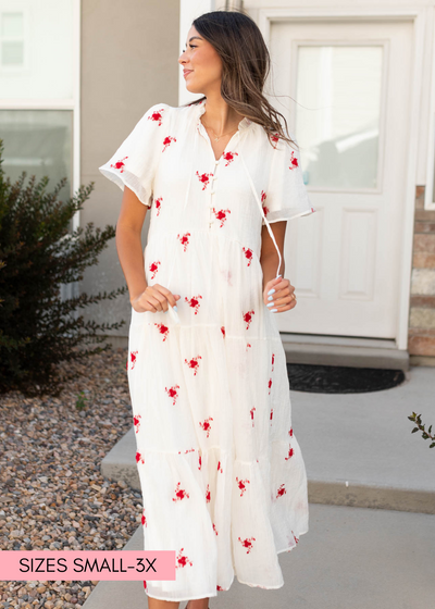 Rosa Ivory Floral Dress