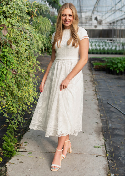 Ivory lace dress