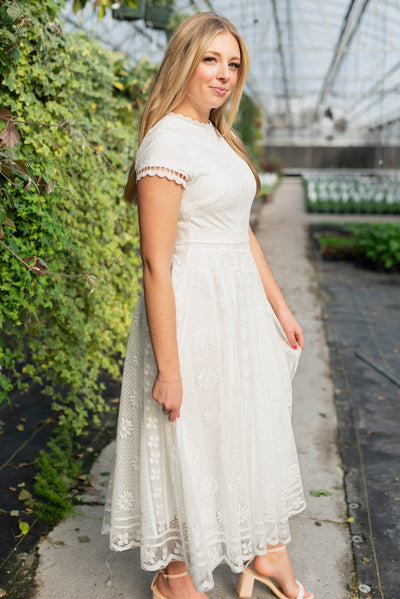 Rosalia Ivory Lace Dress