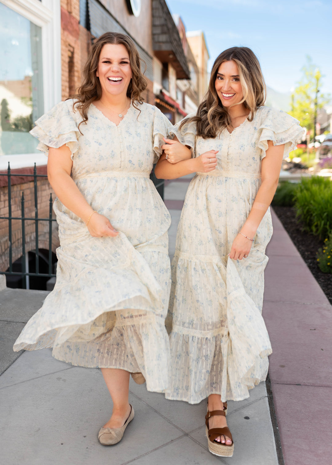 Lena & Lou Sarah Cream Floral Lace Dress | Lena Layne