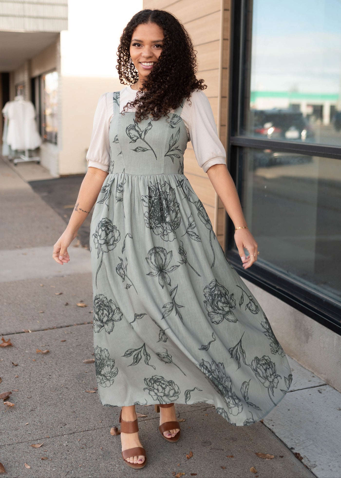 Scarlett Sage Floral Dress