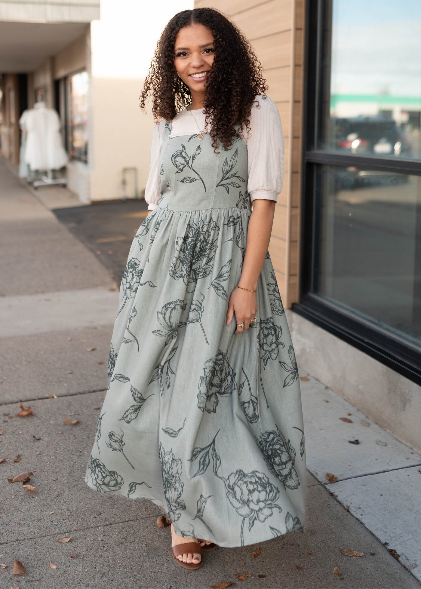 Scarlett Sage Floral Dress