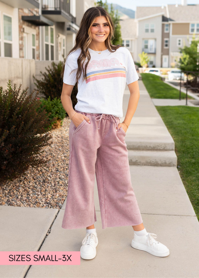 Dusty pink pants