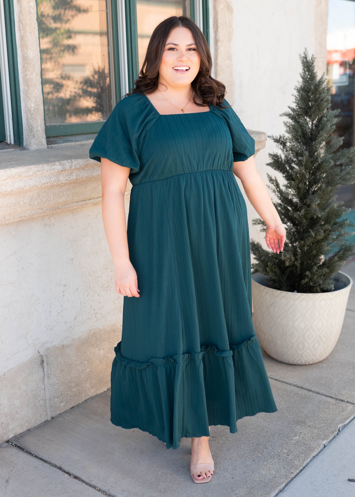 Sophia Forest Green Dress