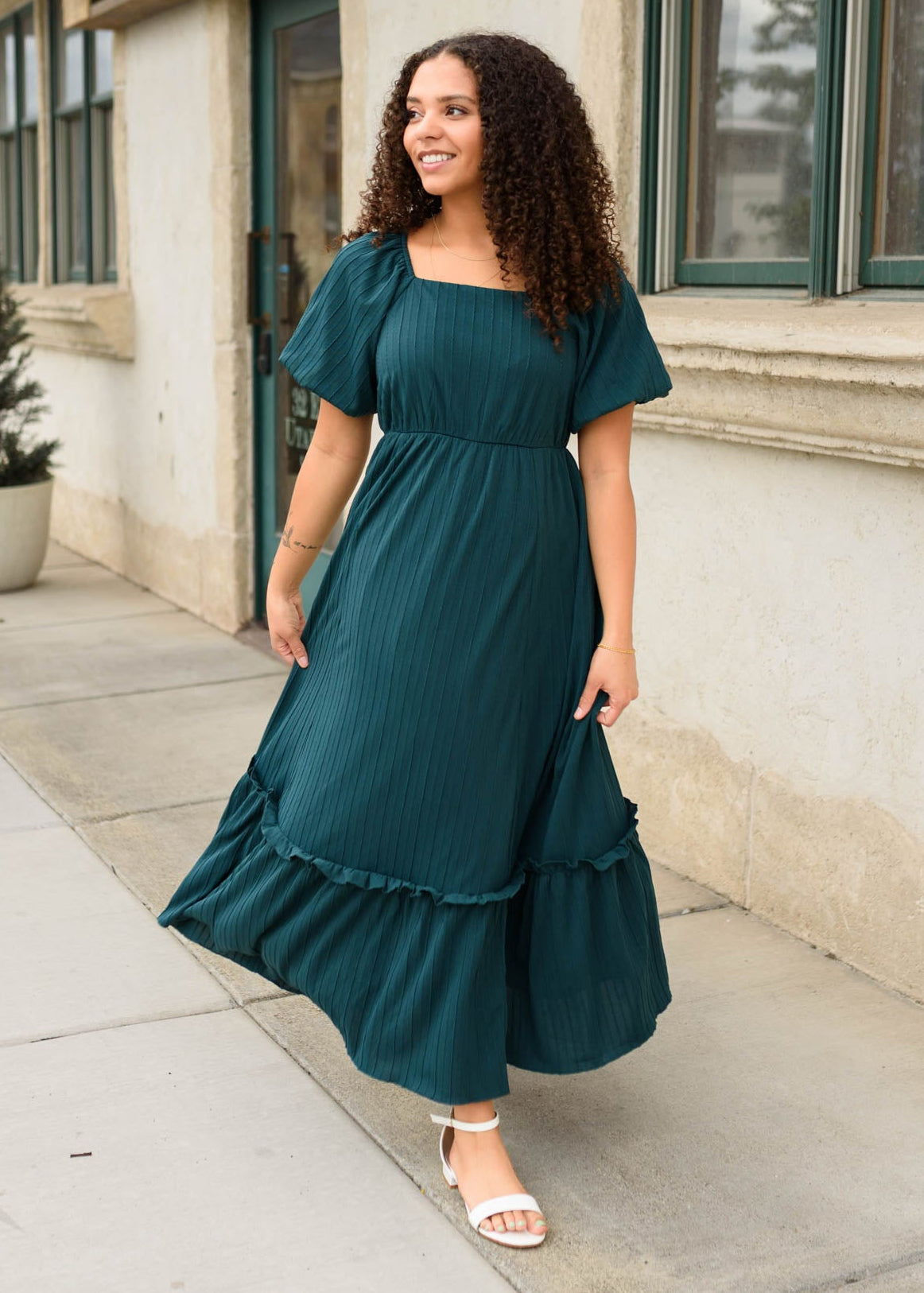Sophia Forest Green Dress